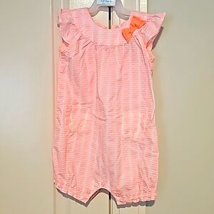 Pink fish SOLD SOLD and bow romper 18m